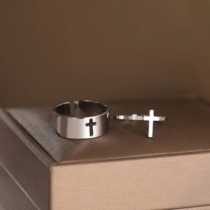  Minimalist Adjustable Couple Ring
