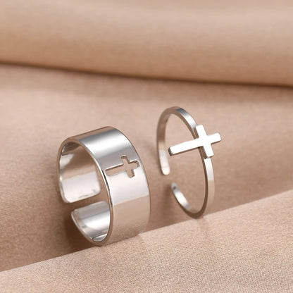  Minimalist Adjustable Couple Ring
