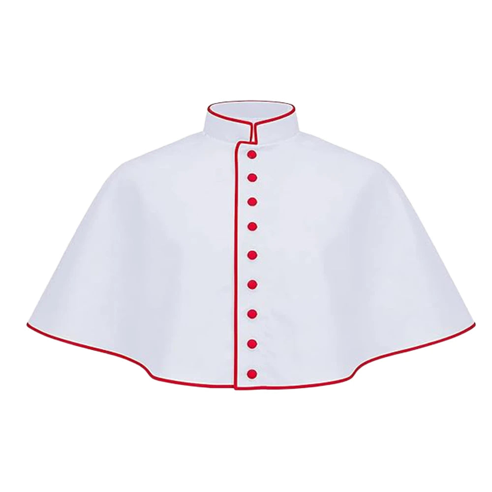 Men's Traditional Clergy Shoulder Cape Pellegrina – Premium Liturgical Cassock Mozzetta Attachment