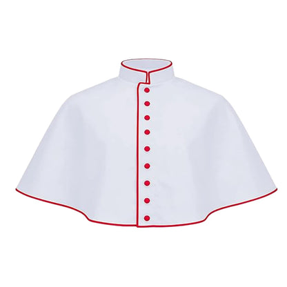 Men's Traditional Clergy Shoulder Cape Pellegrina – Premium Liturgical Cassock Mozzetta Attachment