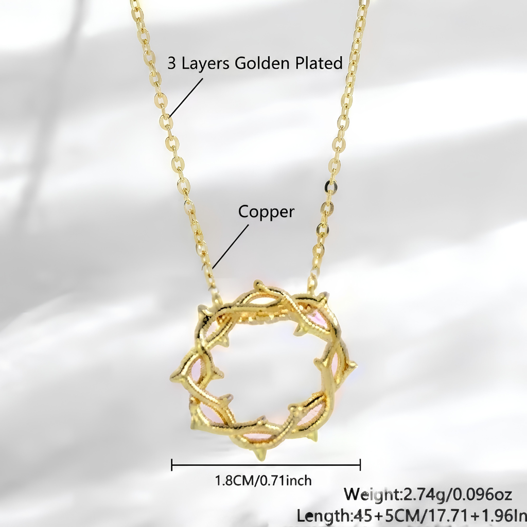 Crown of Thorns Inspired Pendant Necklace