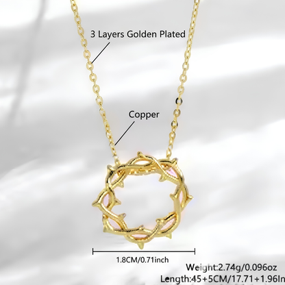 Crown of Thorns Inspired Pendant Necklace