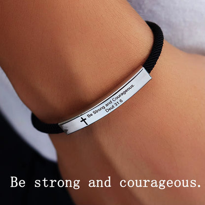 Christian bible verse bracelet
