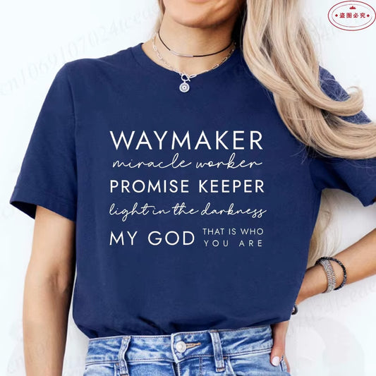  Christian graphic T-shirt Waymaker