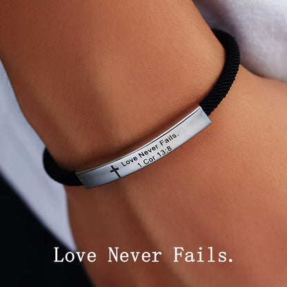 Christian bible verse bracelet
