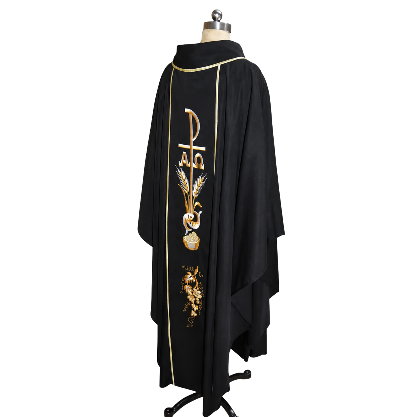 Chasuble Vestment — Woven Liturgical Priest Mass Gown
