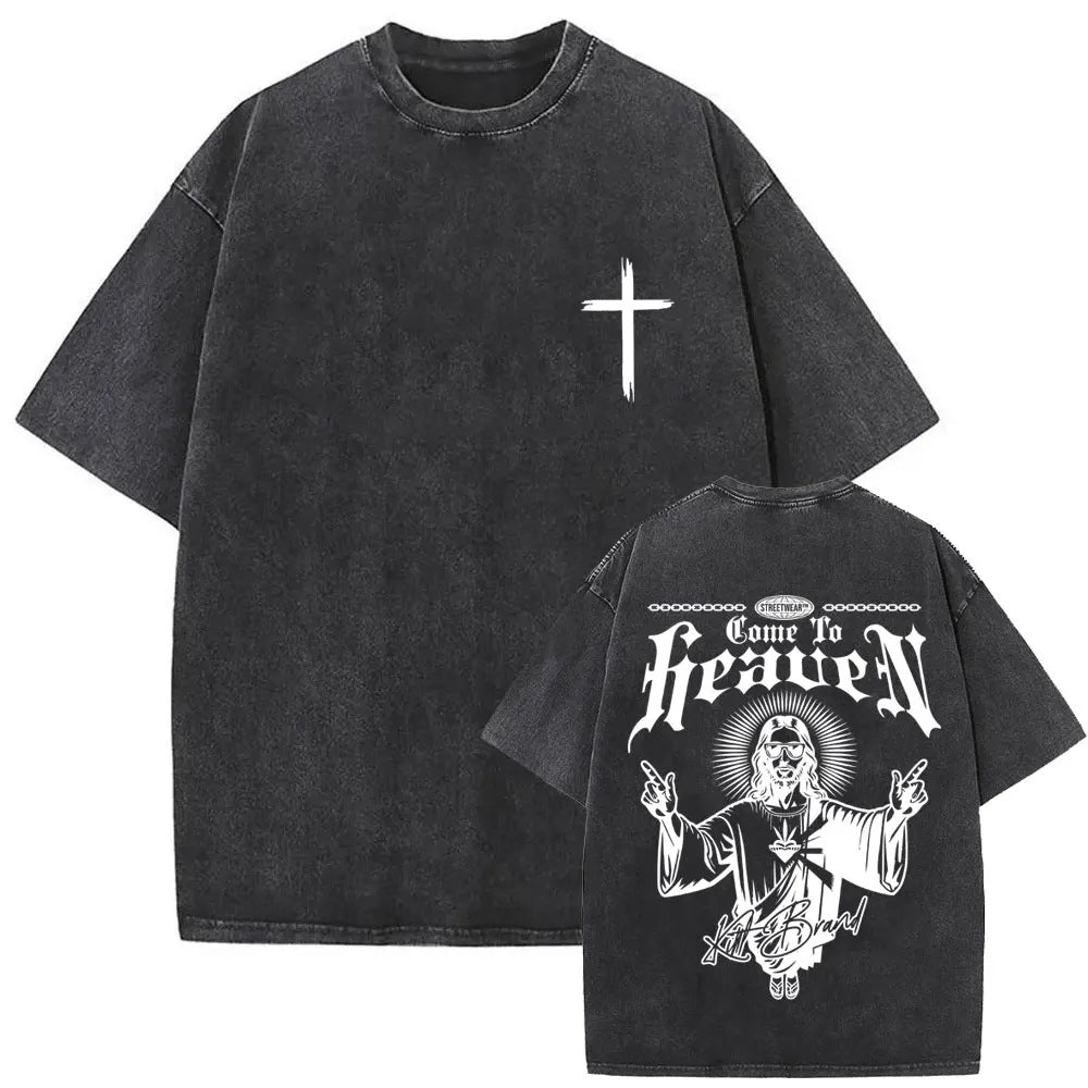Jesus Forgive Them Father Vintage Christian T-shirt