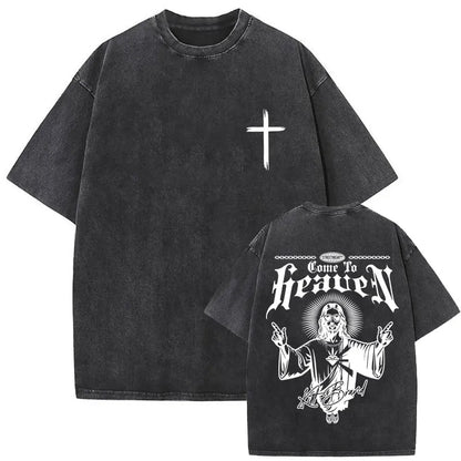 Jesus Forgive Them Father Vintage Christian T-shirt