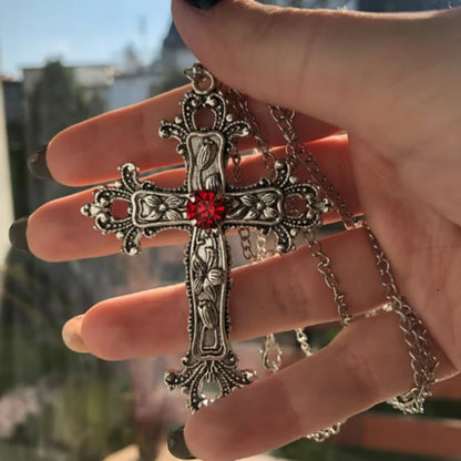 Gothic Cross Pendant Necklace