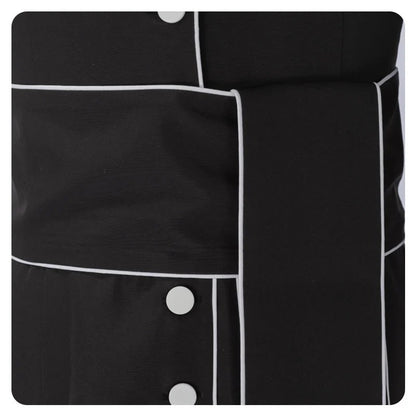 Unisex Clergy Cassock Robe Set with Cross Details