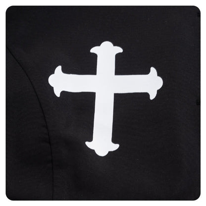 Unisex Clergy Cassock Robe Set with Cross Details